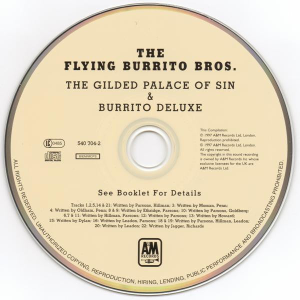 Flying Burrito Bros, The - The Gilded Palace Of Sin & Burrito Deluxe (CD) - Discords.nl