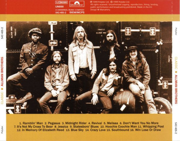 Allman Brothers Band, The - Classic Allman Brothers (CD Tweedehands) - Discords.nl