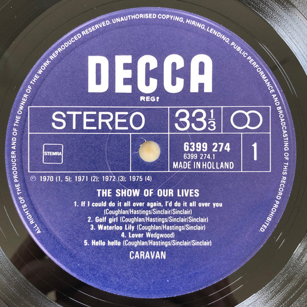 Caravan : The Show Of Our Lives (LP, Comp)