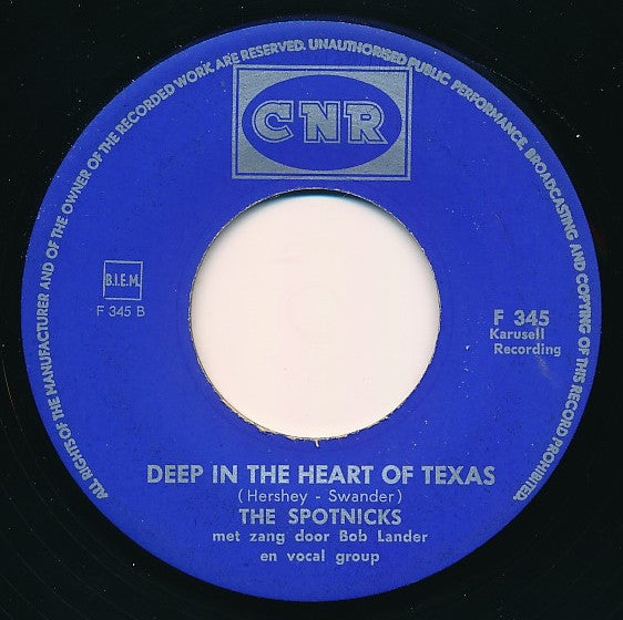 The Spotnicks Vocal By Bob Lander : She She Little Sheila / Deep In The Heart Of Texas (7", Single)