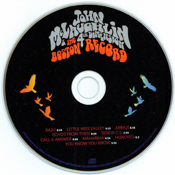 John McLaughlin And The 4th Dimension : The Boston Record (CD, Album)