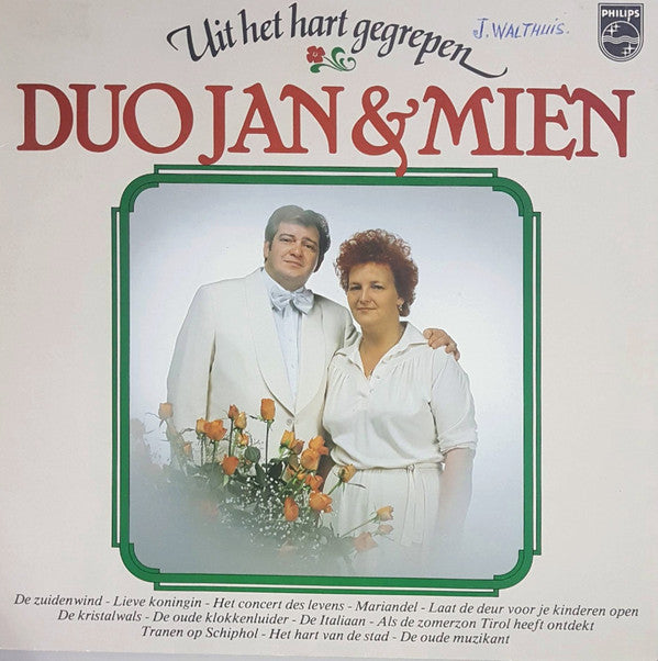 Duo Jan & Mien : Uit het Hart Gegrepen (LP, Album)