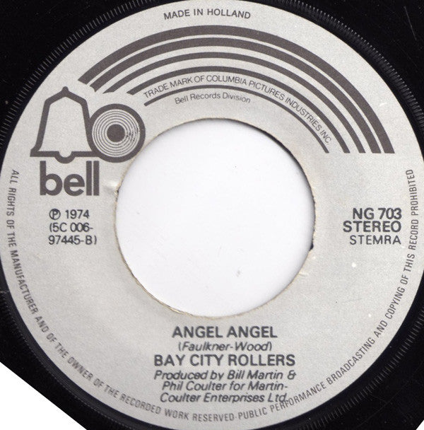 Bay City Rollers : Saturday Night / Angel Angel (7", Single)