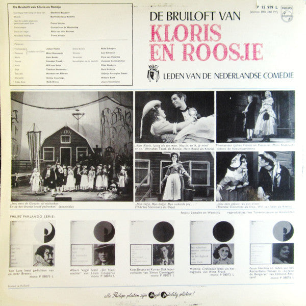 De Nederlandse Comedie : De Bruiloft Van Kloris En Roosje (LP, Album, Mono, Gat)
