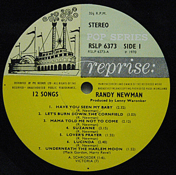 Randy Newman : 12 Songs (LP, Album)