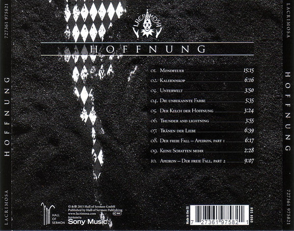 Lacrimosa : Hoffnung (CD, Album)