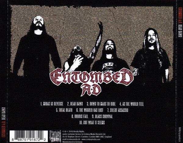 Entombed A.D. : Dead Dawn (CD, Album)