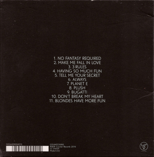 Tiga : No Fantasy Required (CD, Album)