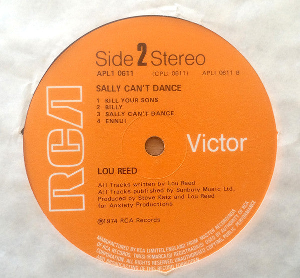 Lou Reed : Sally Can't Dance (LP, Album)