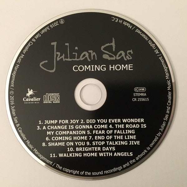 Julian Sas : Coming Home (CD, Album)