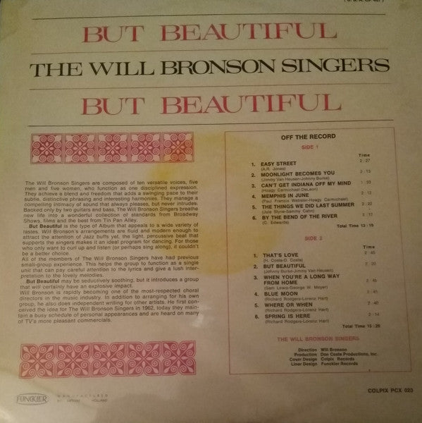 The Will Bronson Singers : But Beautiful (LP, Album)
