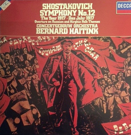 Shostakovich*, Bernard Haitink, Concertgebouworkest : Shostakovich Symphony No. 12 The Year 1917 / Overture On Russian And Kirghiz Folk Themes (LP, Album)