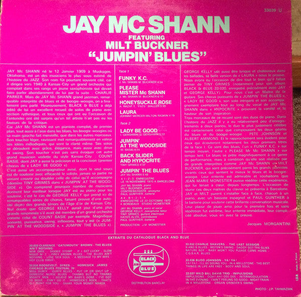 Jay McShann Featuring Milt Buckner : "Jumpin' Blues" (LP, Album)