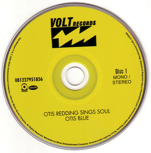 Otis Redding : Otis Blue / Otis Redding Sings Soul (CD, Album, Mono, RE, RM + CD, Album, RE, RM + RP, )