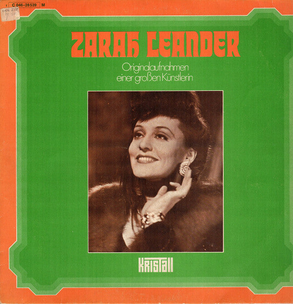 Zarah Leander : Originalaufnahmen Einer Großen Künstlerin (LP, Comp)