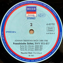 Johann Sebastian Bach ; Thurston Dart : French Suites BWV 812-7 (LP, RE)