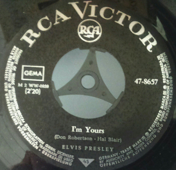 Elvis Presley : I'm Yours / (It's A) Long Lonely Highway (7", Single)