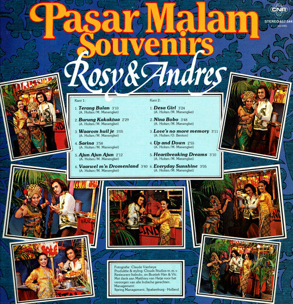 Rosy & Andres : Pasar Malam Souvenirs (LP, Album)