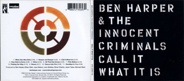 Ben Harper & The Innocent Criminals : Call It What It Is (CD, Album)