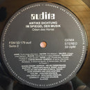 Norma Sharp, Helge Zimmermann, Joachim Draheim : Antike Dichtung Im Spiegel Der Musik (LP)