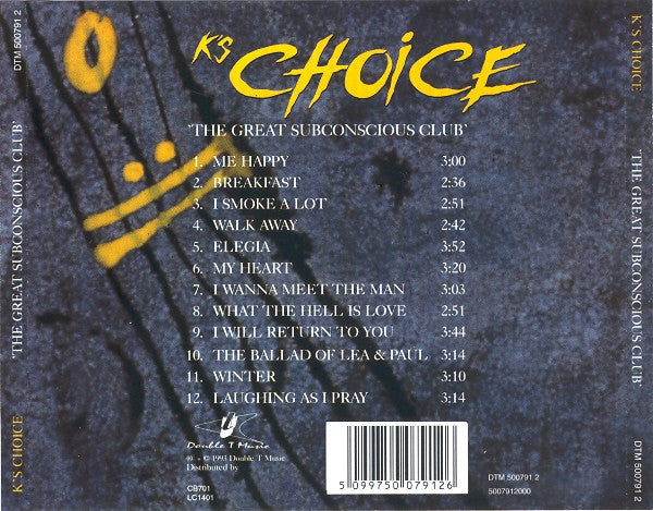 K's Choice : The Great Subconscious Club (CD, Album, RE)