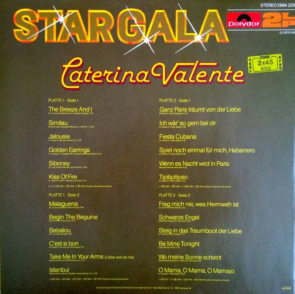 Caterina Valente : Stargala (2xLP, Comp, Gat)