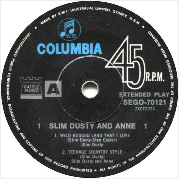 Slim Dusty And Anne : Slim Dusty And Anne (7", EP)