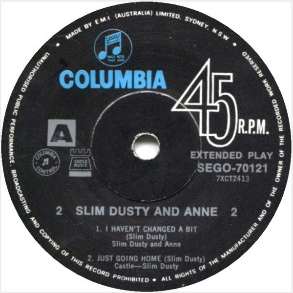 Slim Dusty And Anne : Slim Dusty And Anne (7", EP)