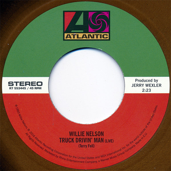 Willie Nelson / Uncle Tupelo : Truck Drivin' Man (Live) (7", Single, Bro)