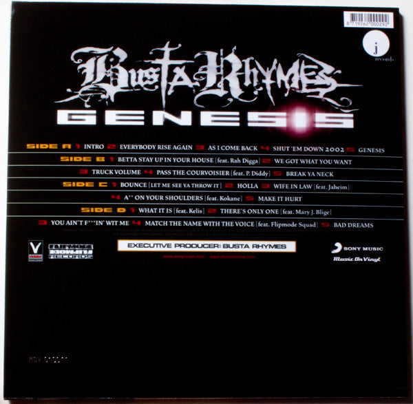 Busta Rhymes : Genesis (2xLP, Album, Ltd, Num, RE, Cle)