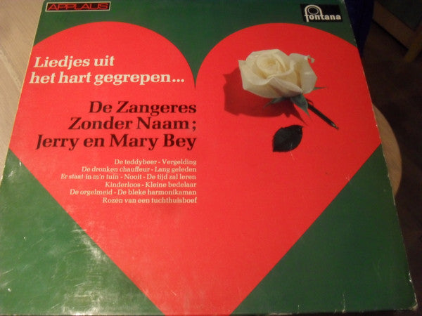 Zangeres Zonder Naam - Jerry En Mary Bey : Liedjes Uit Het Hart Gegrepen (LP, Comp, Mono)