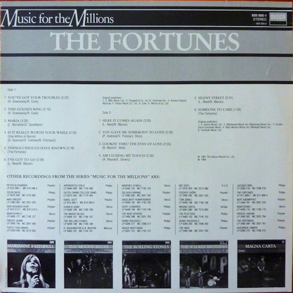 The Fortunes : The Fortunes (LP, Comp, RE)