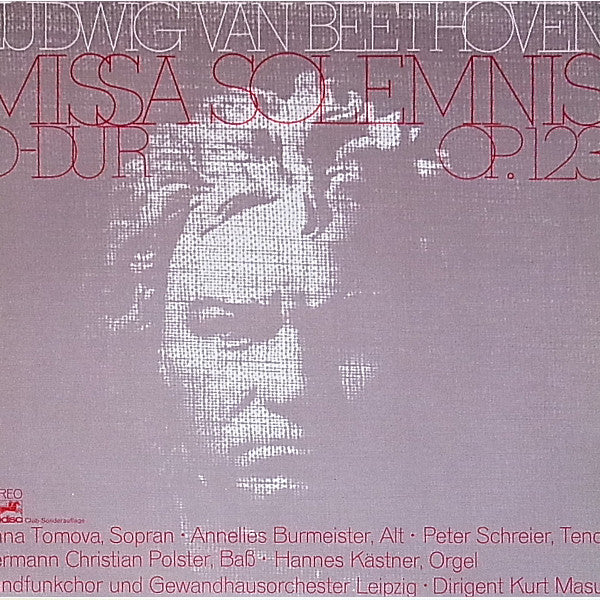 Ludwig van Beethoven : Missa Solemnis D-dur Op. 123 (2xLP, Album, Club)