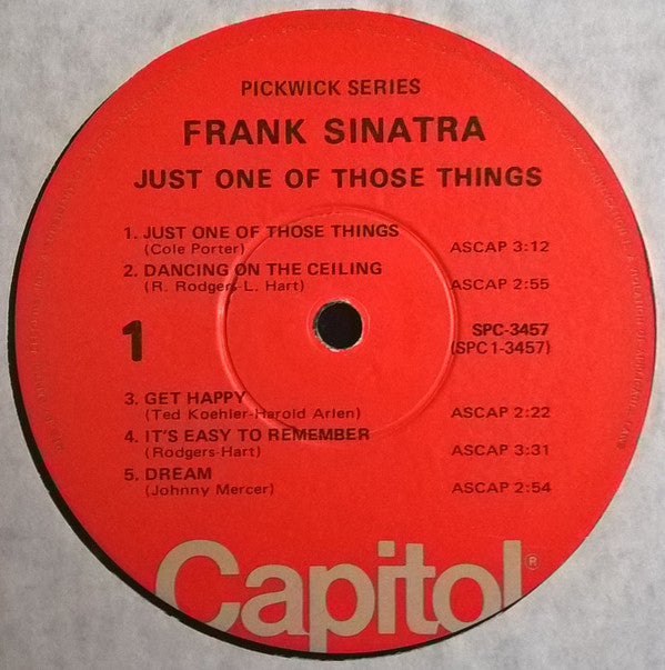 Frank Sinatra : Just One Of Those Things (LP, Comp)