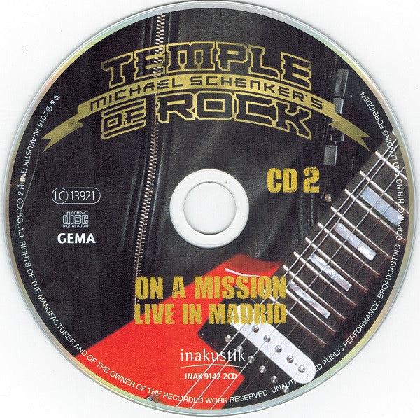 Michael Schenker's Temple Of Rock : On A Mission - Live In Madrid (2xCD, Album)