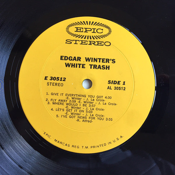 Edgar Winter's White Trash : Edgar Winter's White Trash (LP, Album, Pit)