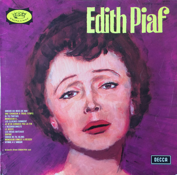 Edith Piaf : Edith Piaf (LP, Album, RE)