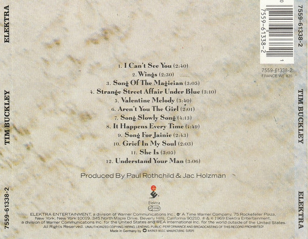 Tim Buckley : Tim Buckley (CD, Album, RE)