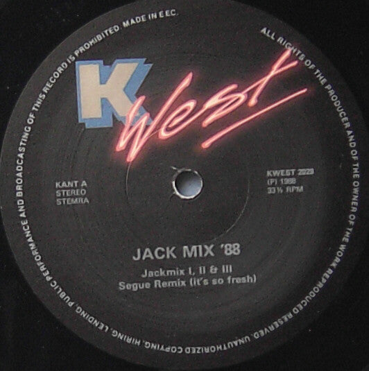 Mirage (12) : Jack Mix 88 - The Best Of Mirage - 88 Non Stop Hits (LP, Comp)