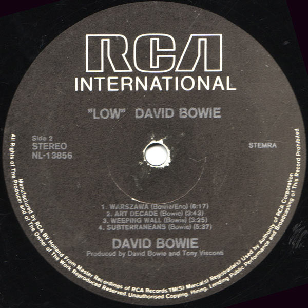 David Bowie : Low (LP, Album, RE)