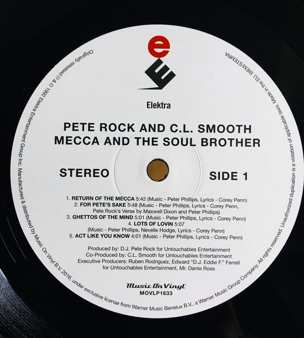 Pete Rock & C.L. Smooth : Mecca And The Soul Brother (2xLP, Album, RE, 180)