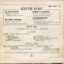 Edith Piaf : La Vie En Rose (7", EP, Mono)