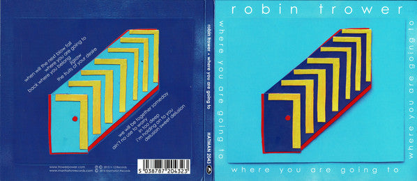 Robin Trower : Where You Are Going To (CD, Album, Dig)