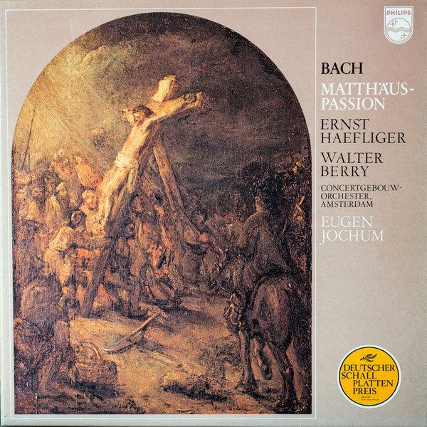 Johann Sebastian Bach / Ernst Haefliger, Walter Berry, Concertgebouworkest, Eugen Jochum : Matthäus-Passion (4xLP, Album, RE + Box)