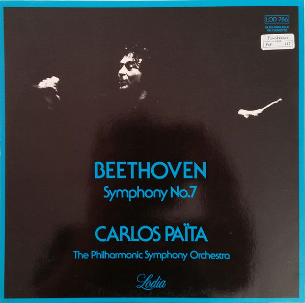 Carlos Païta, Ludwig van Beethoven, The Philharmonic Symphony Orchestra : Symphony No. 7 In A-Major (LP, Album, Gat)