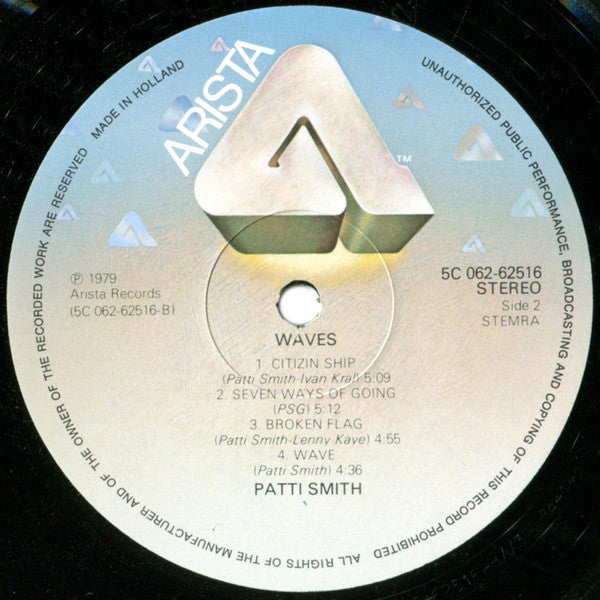 Patti Smith Group : Wave (LP, Album)