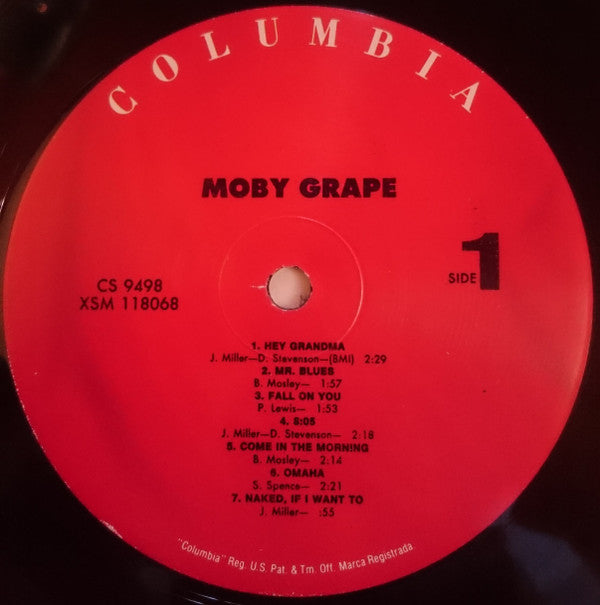 Moby Grape : Moby Grape (LP, Album, RP)