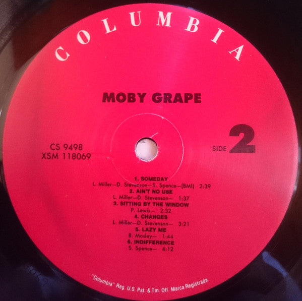 Moby Grape : Moby Grape (LP, Album, RP)