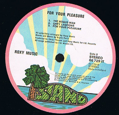 Roxy Music : For Your Pleasure (LP, Album, Gat)