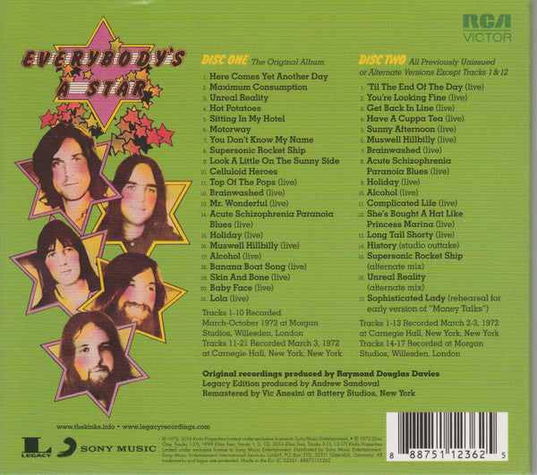 The Kinks : Everybody's In Show-Biz (2xCD, Album, RE, RM, Leg)